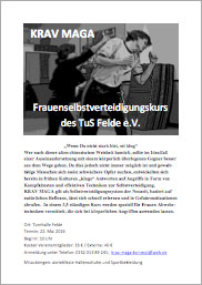 Download Flyer Frauenselbsverteidigung